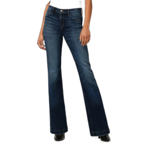 Joe’s Jeans Blue Medium Wash Lower Rise Flare Wide Leg Jeans Size 28 - Picture 1 of 16